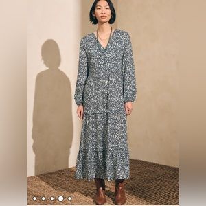 Faherty Isabella Dress- Phantom Ennis Floral- XL